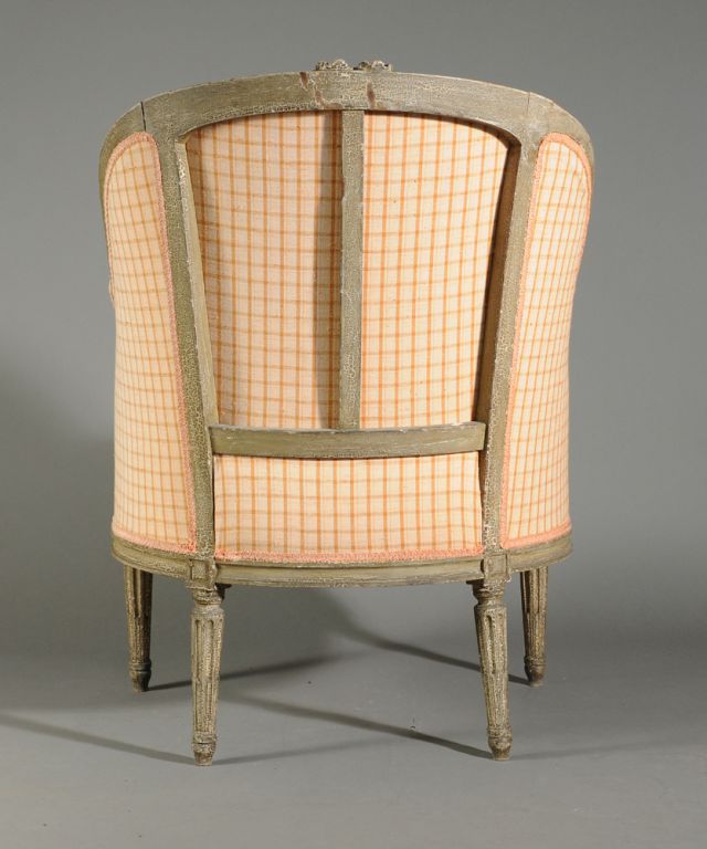 French Louis XVI Style Bergere Chair