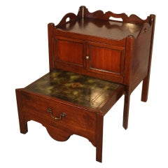George III Period Bed Steps/Bedside Cabinet