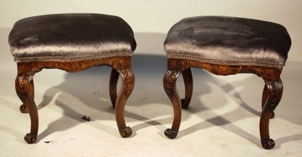 Fine Pair Of Louis XV Stools