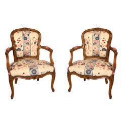 Pair Of Louis XV Fauteuils