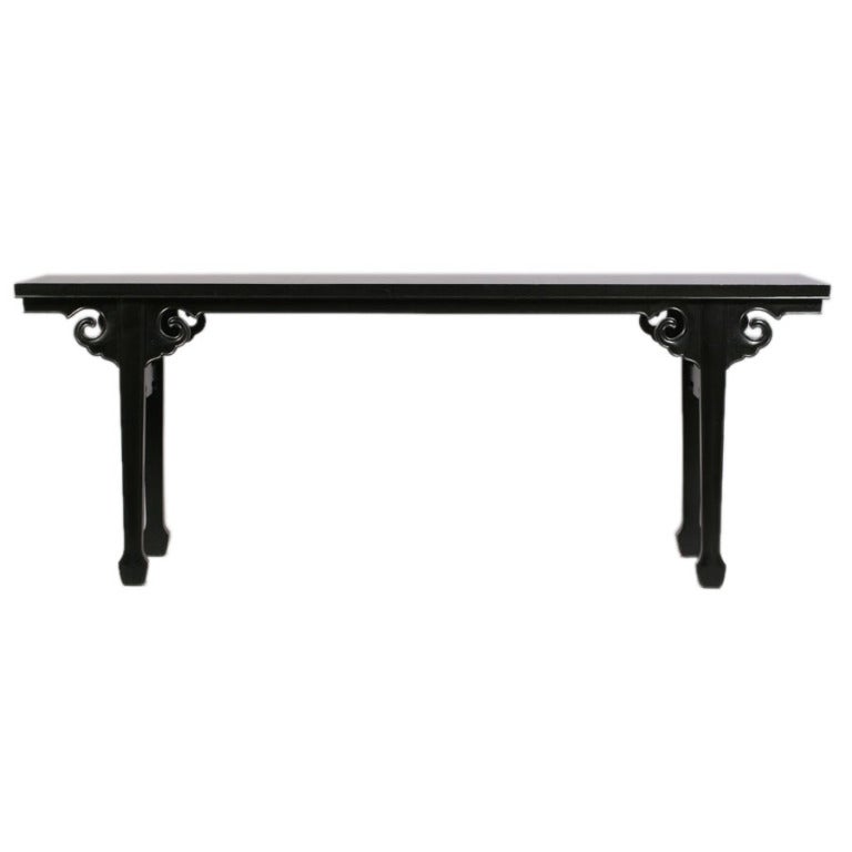 Chinese Style Ebonized Console Table