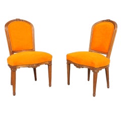 Pair Of Louis XVI Period Side Chairs