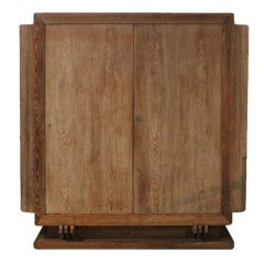 French 1940's Cerused Oak Armoire