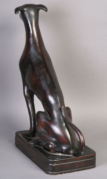 An Unusual Lincrusta Statue Of A Dog 2