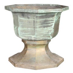 Large Copper Garden Urn