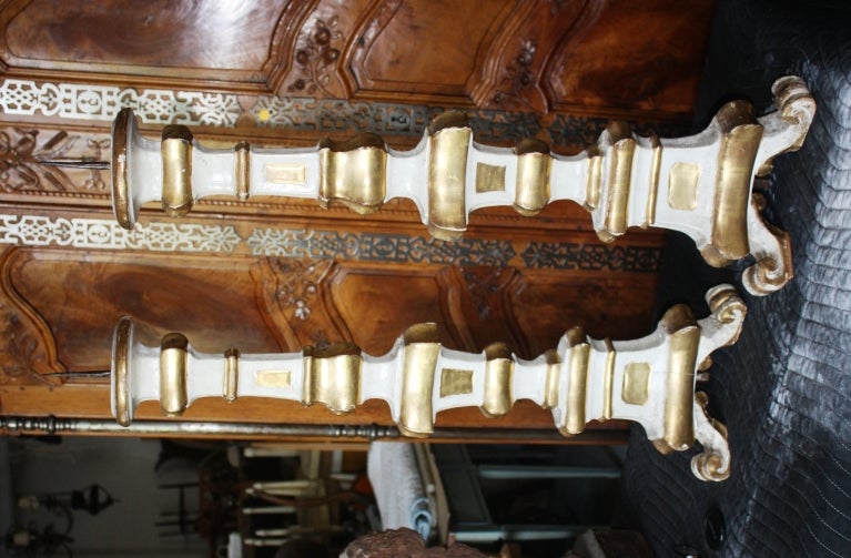 Large Pair Of Altar Candlesticks