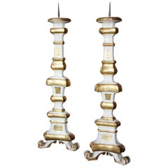 Large Pair Of Altar Candlesticks