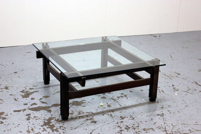 Ico & Luisa Parisi 
Coffee table, ca. 1960 
Rosewood, glass, plastic, metal.