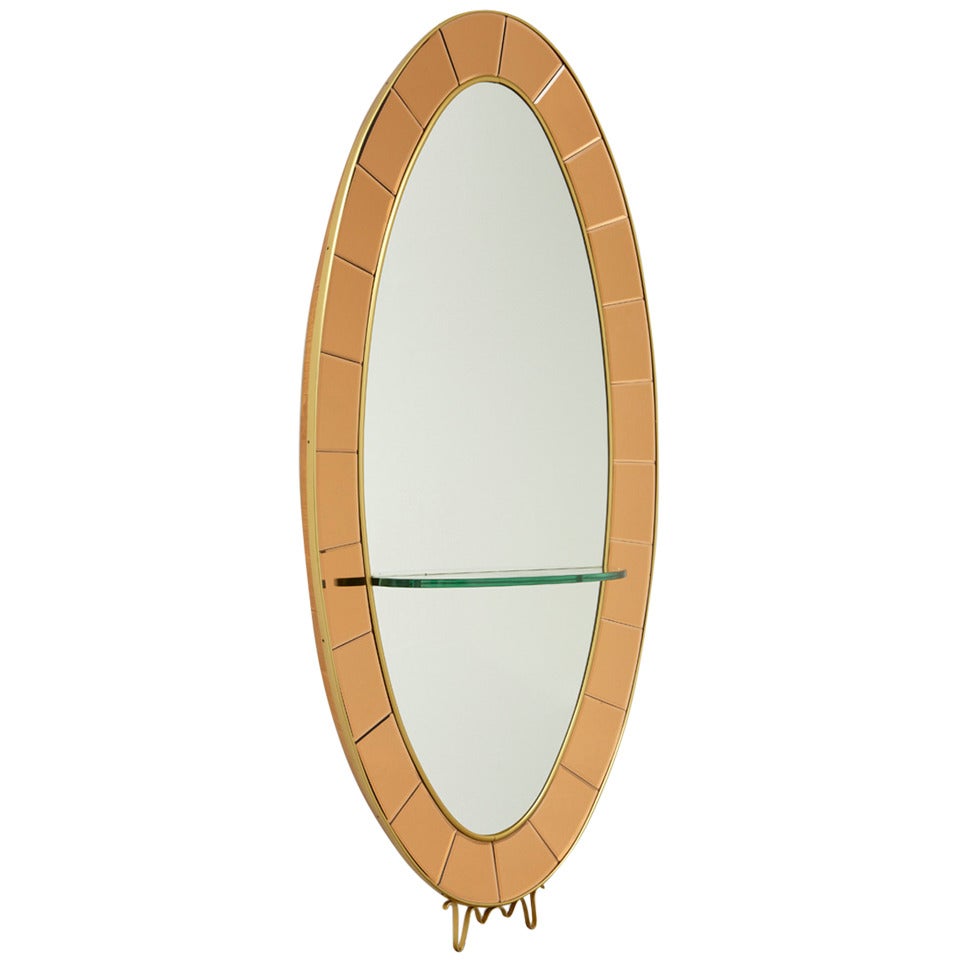 Standing Mirror By Crystal Arte For Sale