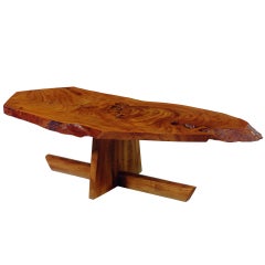 George Nakashima Rare Keyaki Minguren Coffee Table