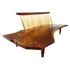 Conoid Bench from the Rockefeller guesthouse by George Nakashima