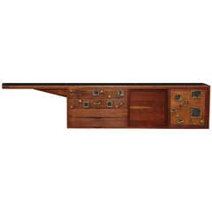 Early Wall-Mounted Cabinet by Phillip Lloyd Powell and Paul Evans