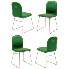 Vintage Set of four "Pharmacy"chairs