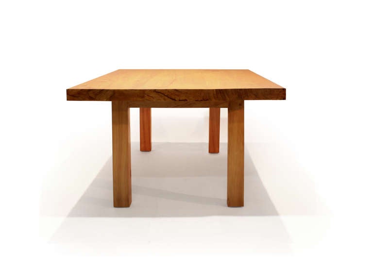 Luis Barragan (1902 - 1988)
Breakfast Table PROPERTY FROM CASA PRIETO LÓPEZ LUIS BARRAGÁN
Mexico, 1950 – 1952 sabino wood
29 3/8 x 80 3/4 x 46 3/4 in. (74.6 x 205.1 x 118.7 cm.) Table frame and underside of top each impressed with 