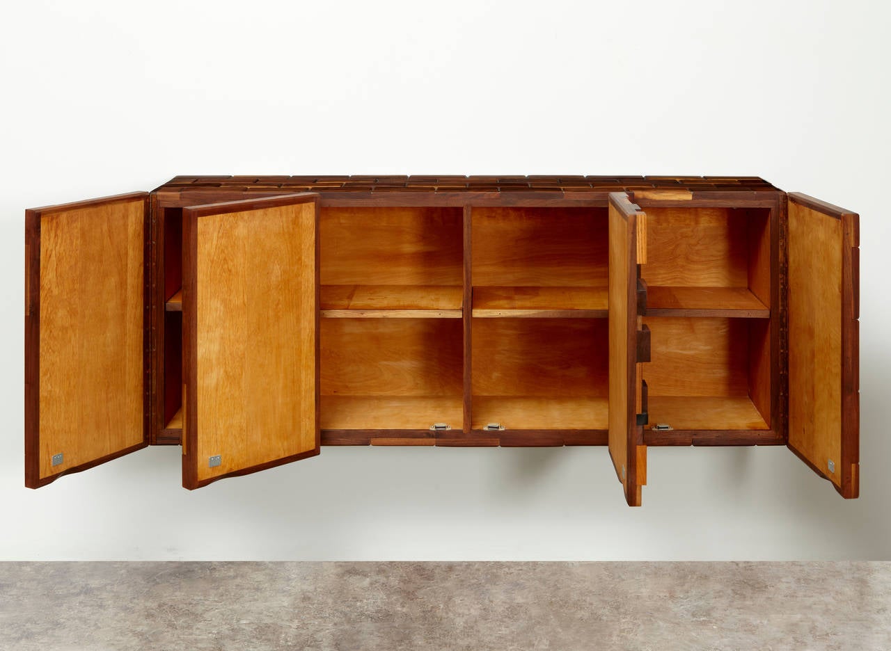 Late 20th Century Wall-Mounted Cabinet by Phillip Lloyd Powell For Sale