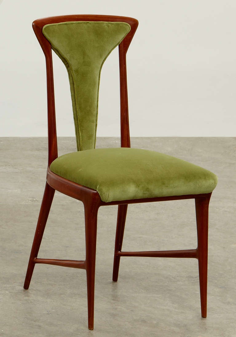 Set of six chairs by Carlo di Carli In Good Condition For Sale In New York, NY