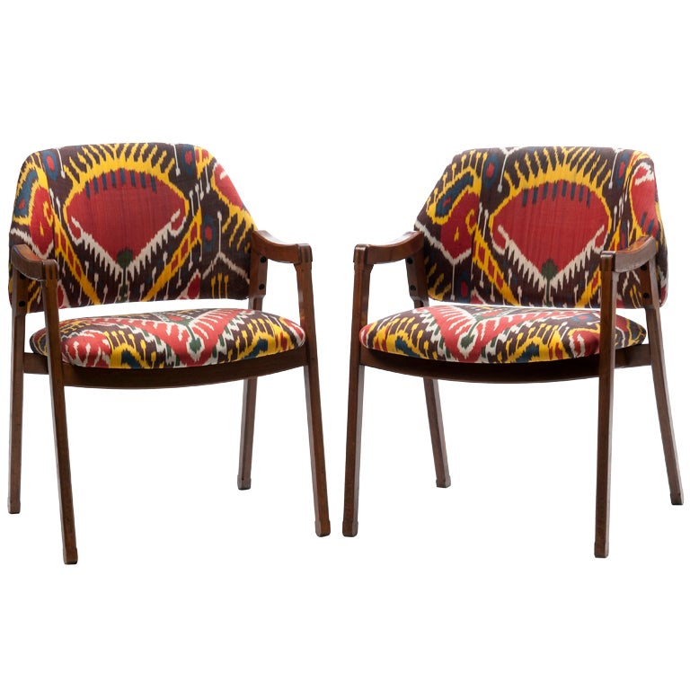 Pair of Armchairs by Ico and Luisa Parisi For Sale