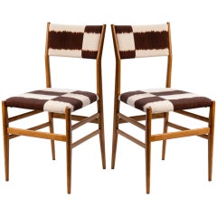 Gio Ponti Set of 12 "Leggera" chairs