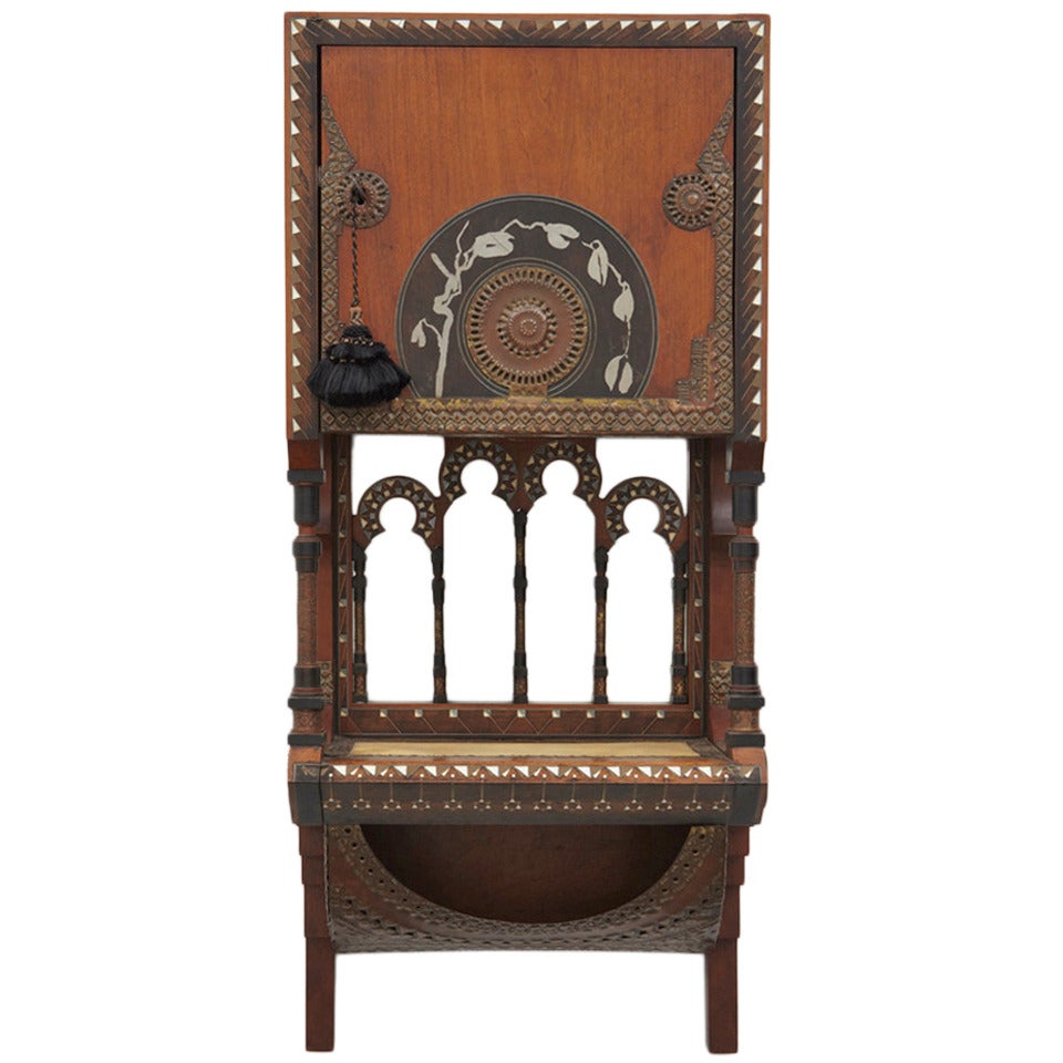 Wall-mounted Cabinet By Carlo Bugatti, Ca. 1900
