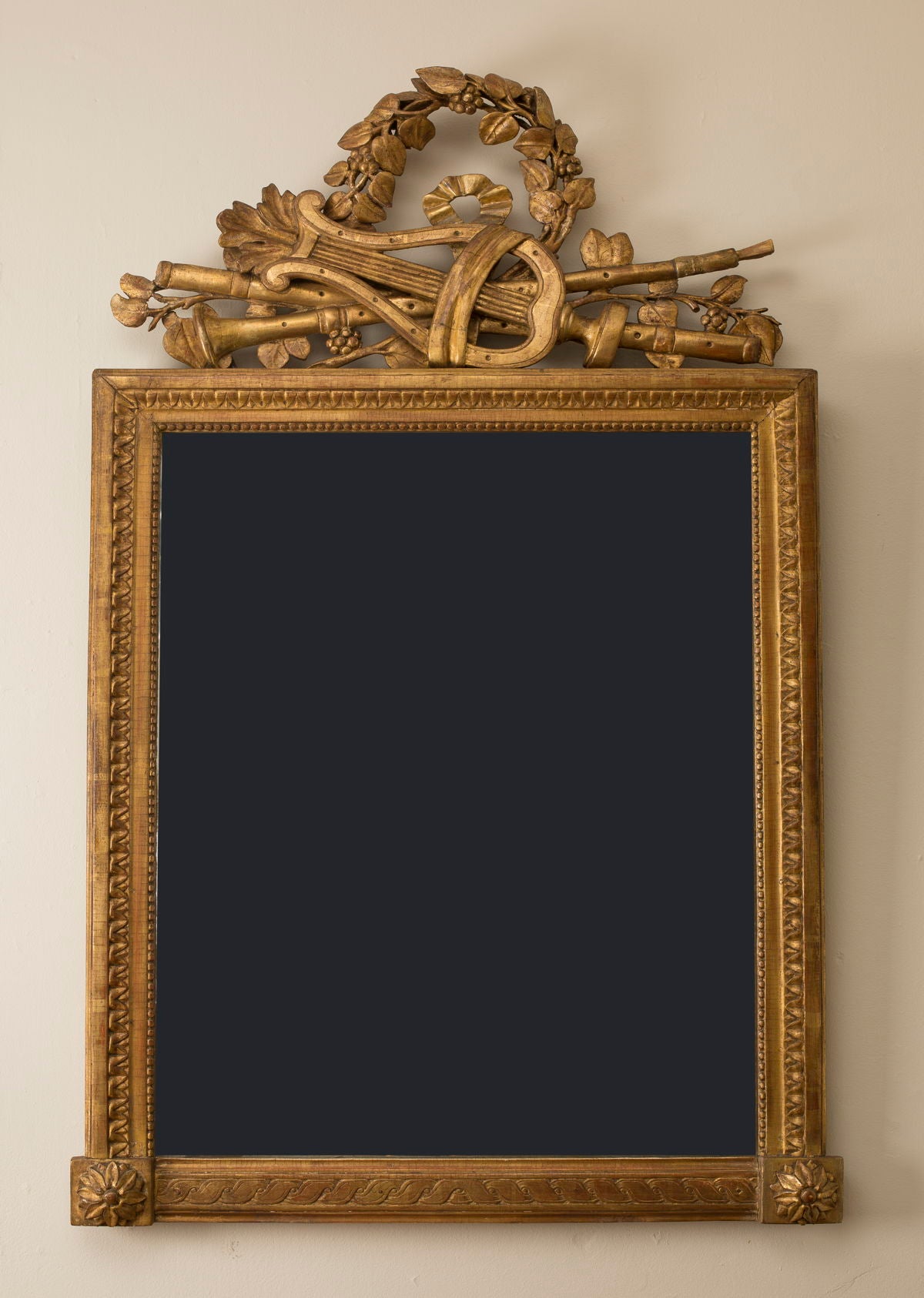 Louis XVI Giltwood Mirror