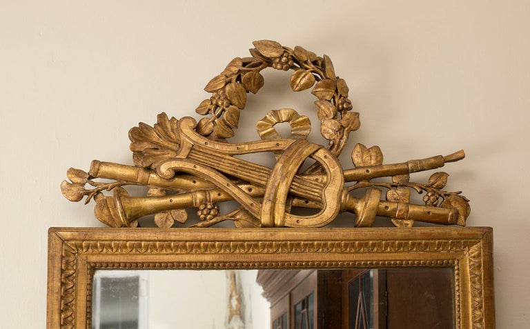 French Louis XVI Giltwood Mirror