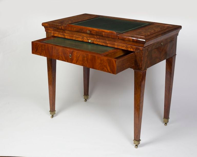 Wood Directoire Mahogany Architect’s Table Attributed to Jacob Frères 