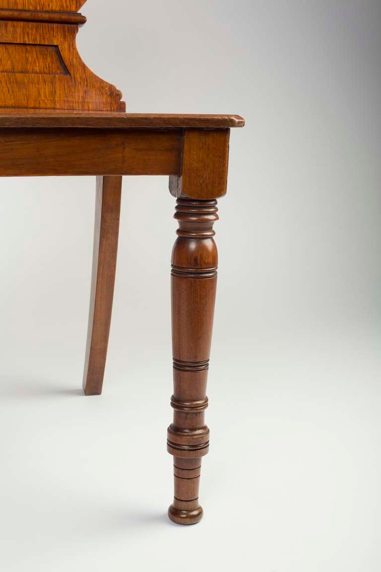 Pair of Regency Mahogany Hall Chairs 2