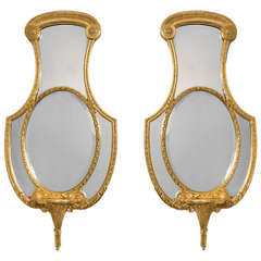 Pair of Regency Giltwood Mirrors 5