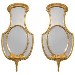 Pair of Regency Giltwood Mirrors