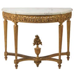 Louis XVI Style Giltwood Console