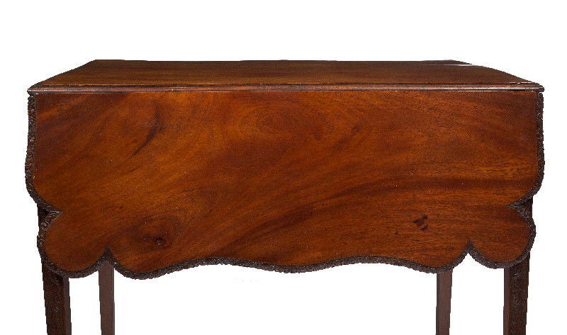 Rare Chippendale Mahogany Pembroke Table In Fair Condition In Kittery Point, ME