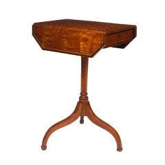 George III Inlaid Satinwood Side Table by Gillows of Lancaster