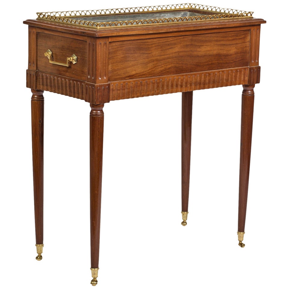 Louis XVI Mahogany Jardiniere 'Planter', Attributed to Canabas For Sale