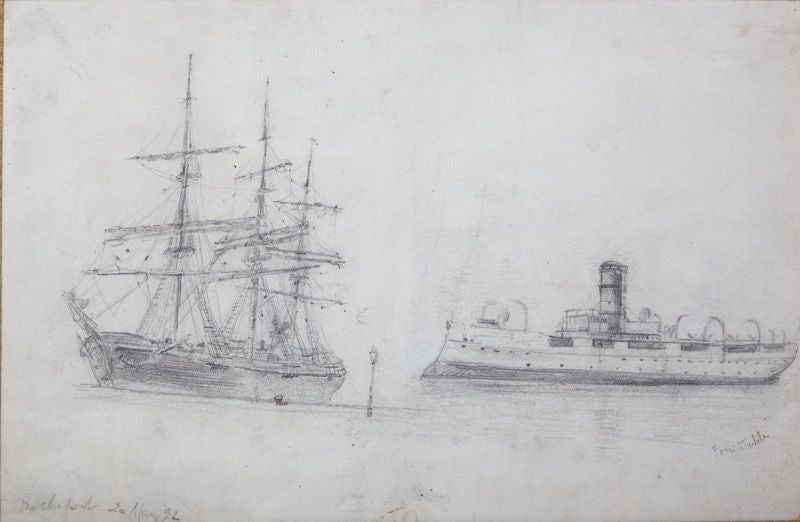 Two Ships, one called Le Fromidable<br />
Dated 20 mai 92, situated Rochefort