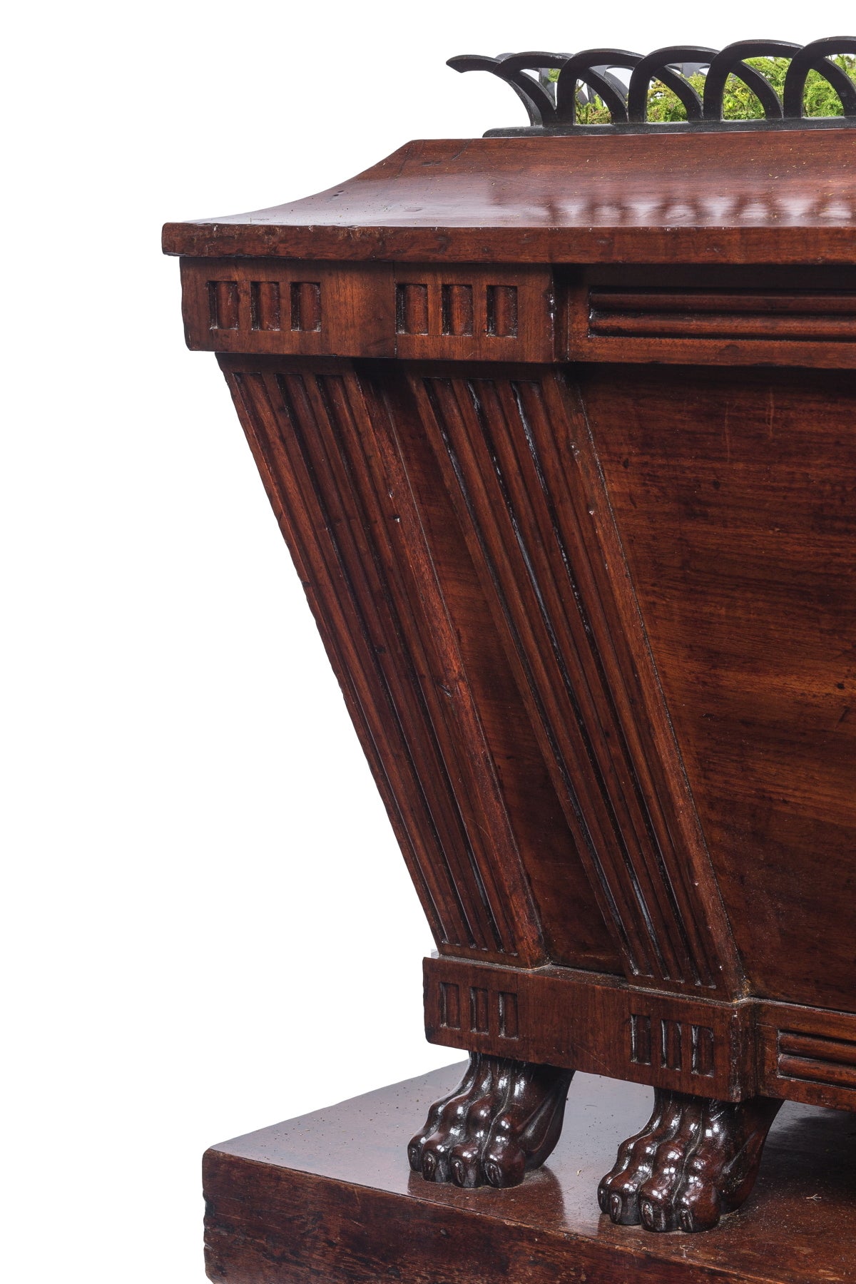 Large Directoire Mahogany Jardinière by Jacob Freres In Excellent Condition For Sale In Kittery Point, ME