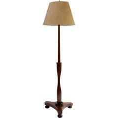 A Regency Rosewood and Ebonized Wood Floor Lamp