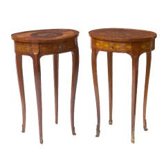 Matched Pair of Louis XV Side Tables