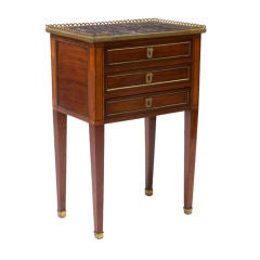 Louis XVI Mahogany Inlaid Side Table