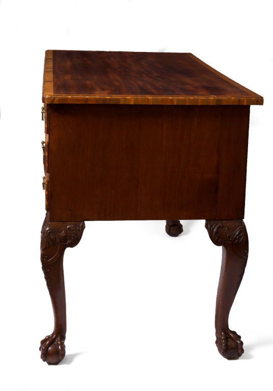 William IV Inlaid Mahogany Desk Attributed to Gillows 1