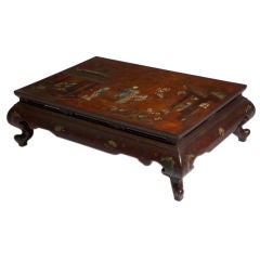 Chinese Red Lacquered Low Table
