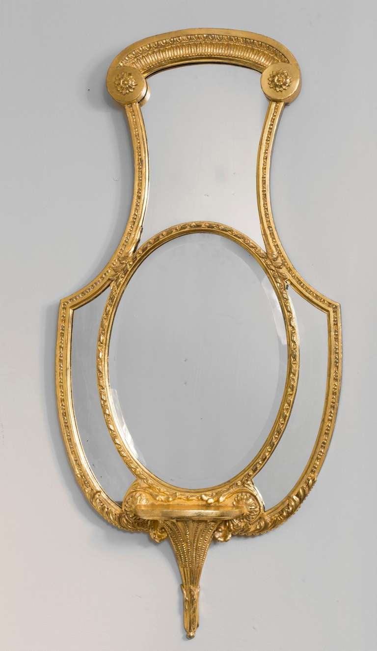 Pair of Regency Giltwood Mirrors In Good Condition For Sale In Kittery Point, ME