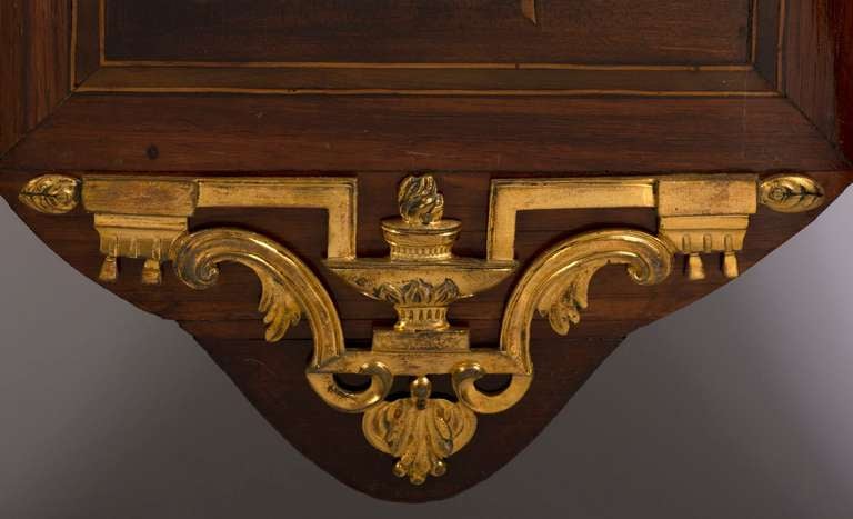 Transition Ormolu Mounted Satine and Fruitwood Commode Attributed to Topino In Excellent Condition In Kittery Point, ME