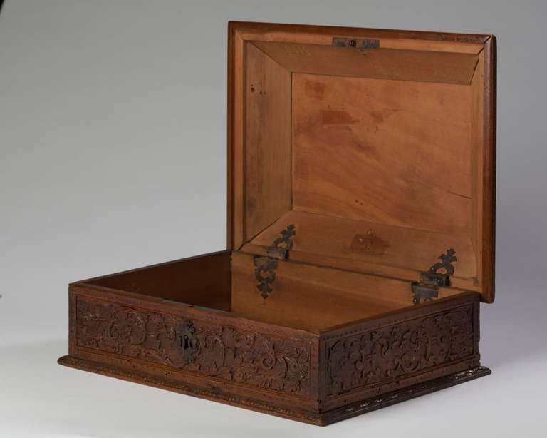 Louis XIV Fruitwood Casket, Attributed to César Bagard (1620-1707) For Sale 2