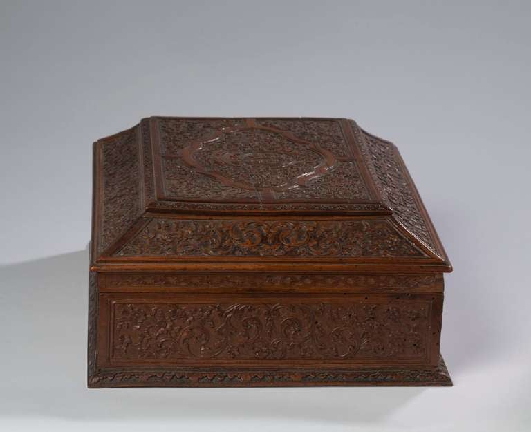 Louis XIV Fruitwood Casket, Attributed to César Bagard In Excellent Condition For Sale In Kittery Point, ME