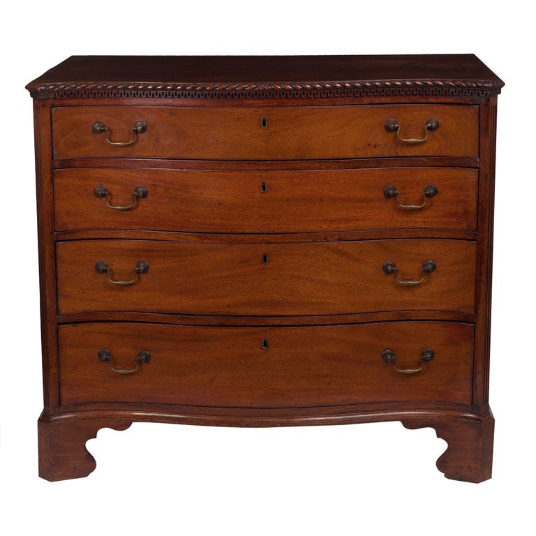 A George III Mahogany Serpentine Chest of Drawers