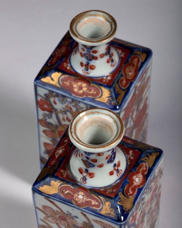 Pair of Imari Porcelain Jars at 1stDibs