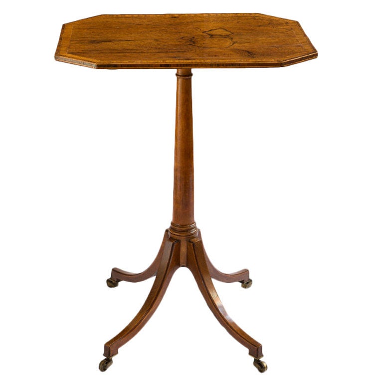 George III Rosewood and Satinwood Side Table For Sale