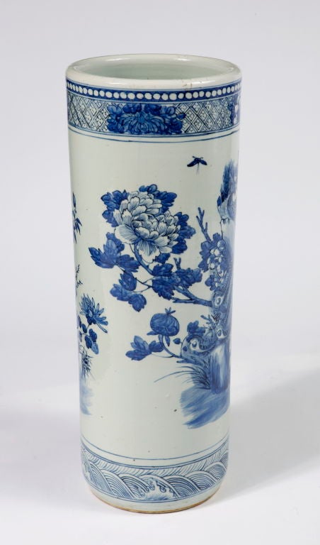 Chinese Blue and White Porcelain Umbrella Stand 1