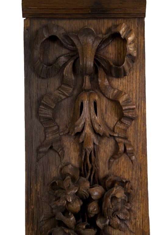 French Pair of Beautifully Carved Louis XVI Oak Panels