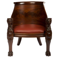 Antique Regency Mahogany Desk Armchair
